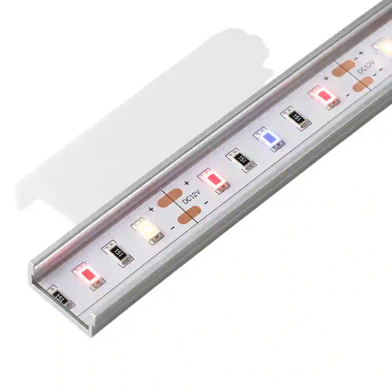 LED pásek 12V 12W/m v hliníkovém profilu pro chlazení